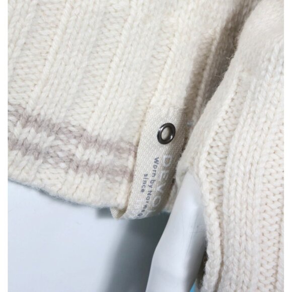 DEVOLD Ona Round Cream Fair Isle Turtle Neck Wool Knit Ski Sweater sz L /958 - Picture 6 of 7